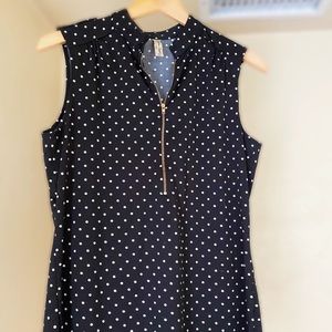 EUC polka dot sleeveless blouse